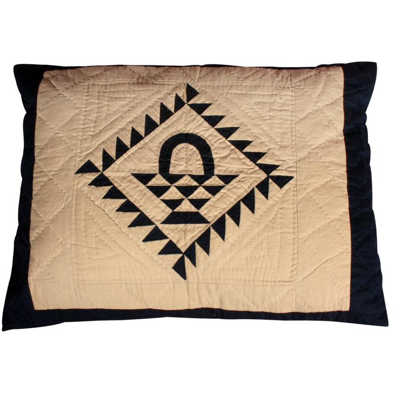 Mazon Geometric Rectangular Cushion, Red/Tea