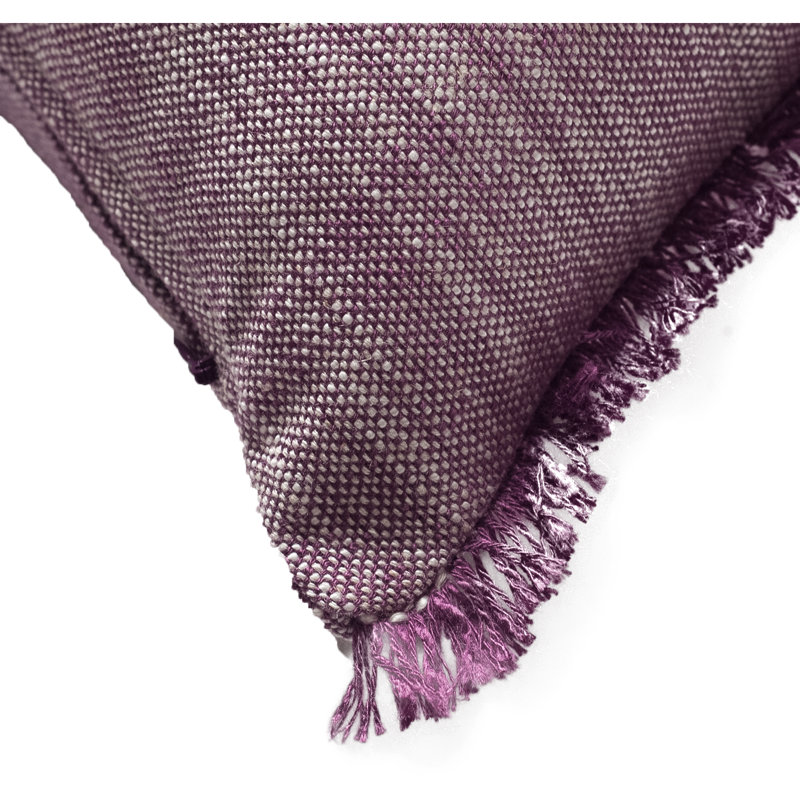 Ghalib Rectangular Lumbar Cushion, Purple