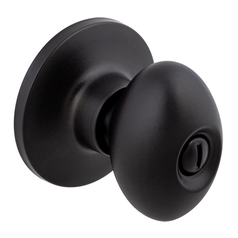 Bouton de porte d'intimité Eglinton, Noir mat