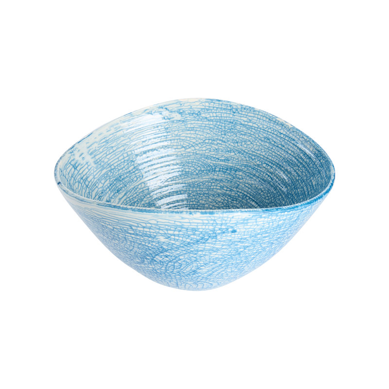 Handmade Porcelain Decorative Bowl, Blue/White
