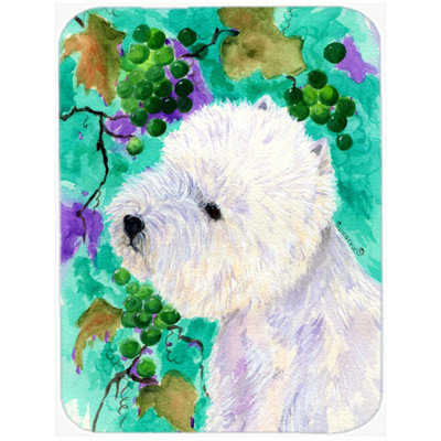 East Urban Home Westie Glass Cutting Board