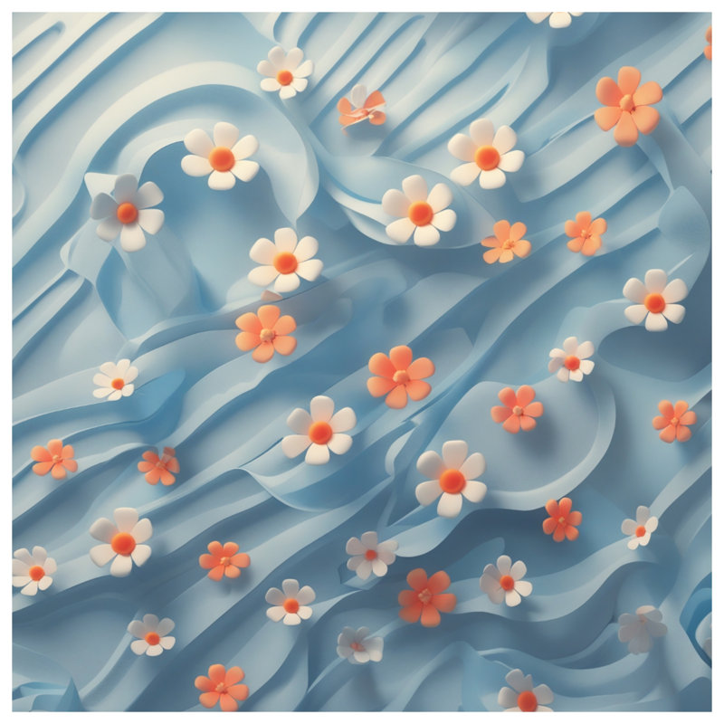 Rideaux de fenêtre blancs et orange, voilages et voilages à motif floral - 1 panneau, 50 po x 92 po - 1 panneau, Blocage