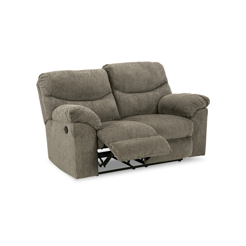 Causeuse inclinable manuelle 70 po Tul, Mélange de polyester gris
