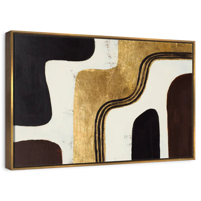 Retro Africa, Floating Frame Gold, 31" X 21"