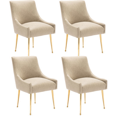 Chaise rembourrée en similicuir Zanthia