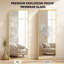 Miroir pleine grandeur, miroir de plancher suspendu ou adossé au mur, convenant à la chambre à coucher-756173590-756173591