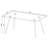 Vendas Chrome Rectangular Glass Top Dining Table