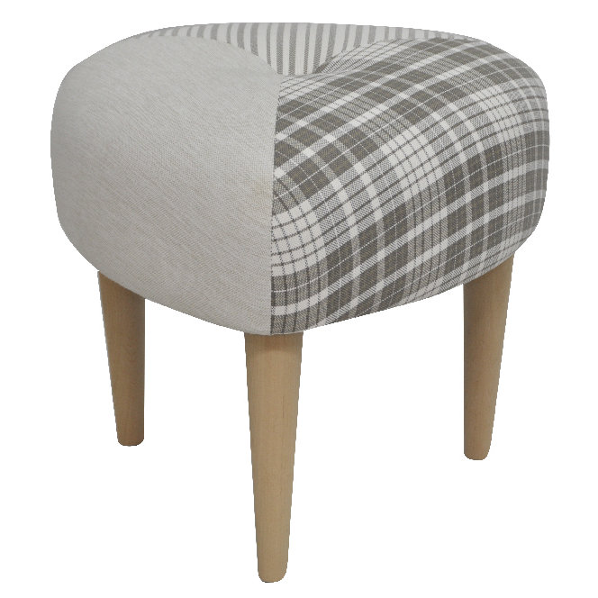 Solid + Manufactured Wood Accent Stool