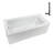 Streamline 60 in. x 30 in. Acrylic Left-Hand Drain Alcove Bathtub in Glossy White With External Drain-101699313