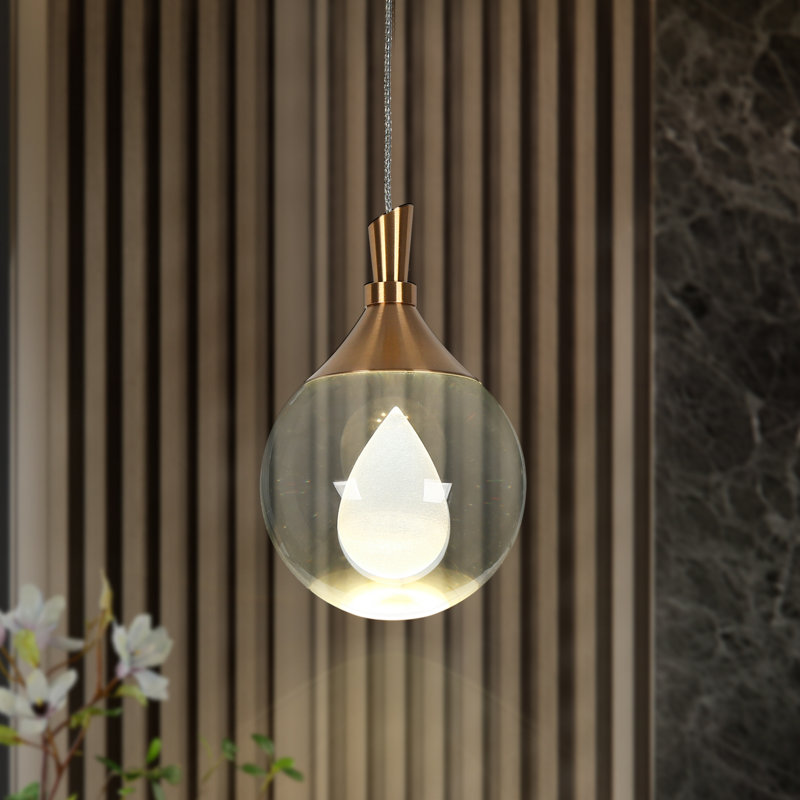 Mini-luminaire suspendu 1 lumière DEL l 3,9 po Chantae