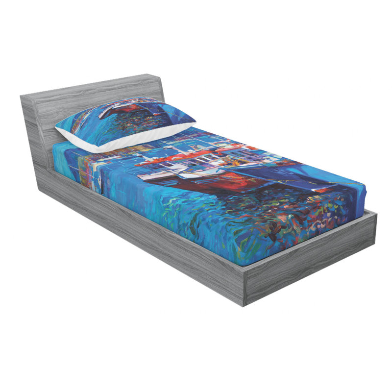 Microfiber Sheet Set, Twin Sheet Set with Fitted Sheet