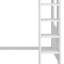 Lit mezzanine en bois avec armoires de rangement et tablettes-637011423