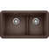 Ikon SILGRANIT 33" Double Bowl Apron-Front Farmhouse Sink with Low Divide