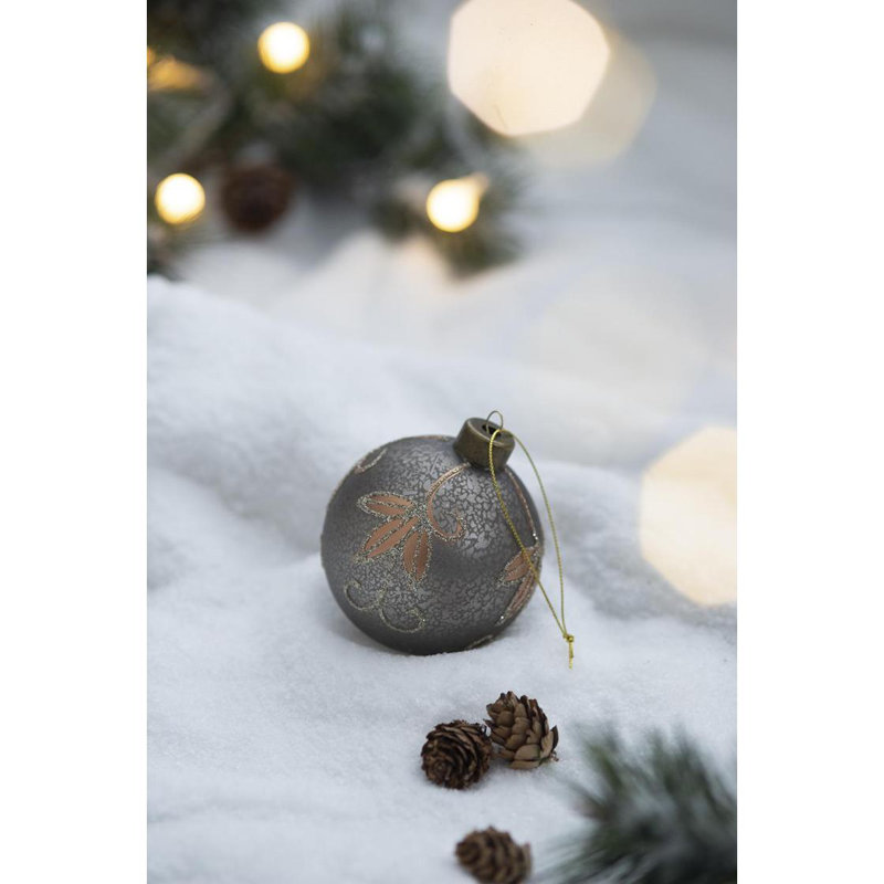 D3 ", boules de Noël décoratives, boules de Noël suspendues en verre pour décorations de fêtes, lot de 12