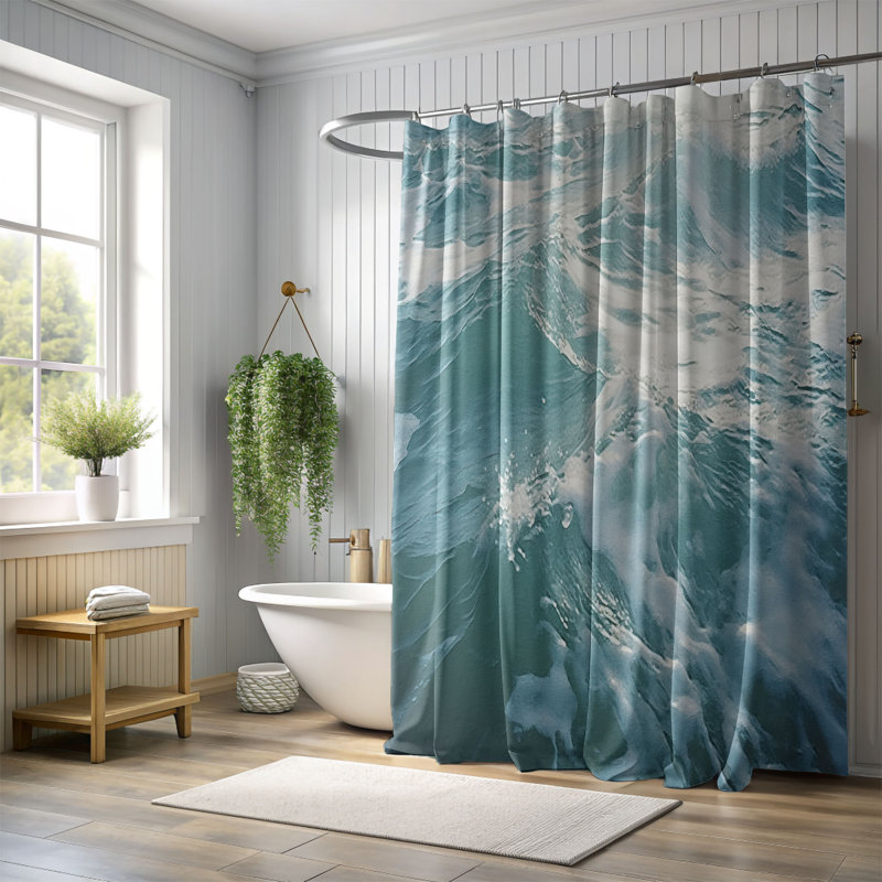 Rideau de douche Thornburg, H 74 po x l 71 po
