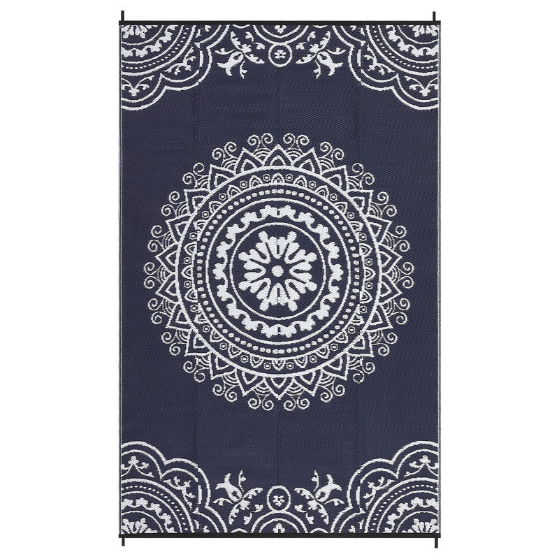 Tapis d'extérieur tissé en plastique - Perse, Rectangle 8 pi x 10 pi