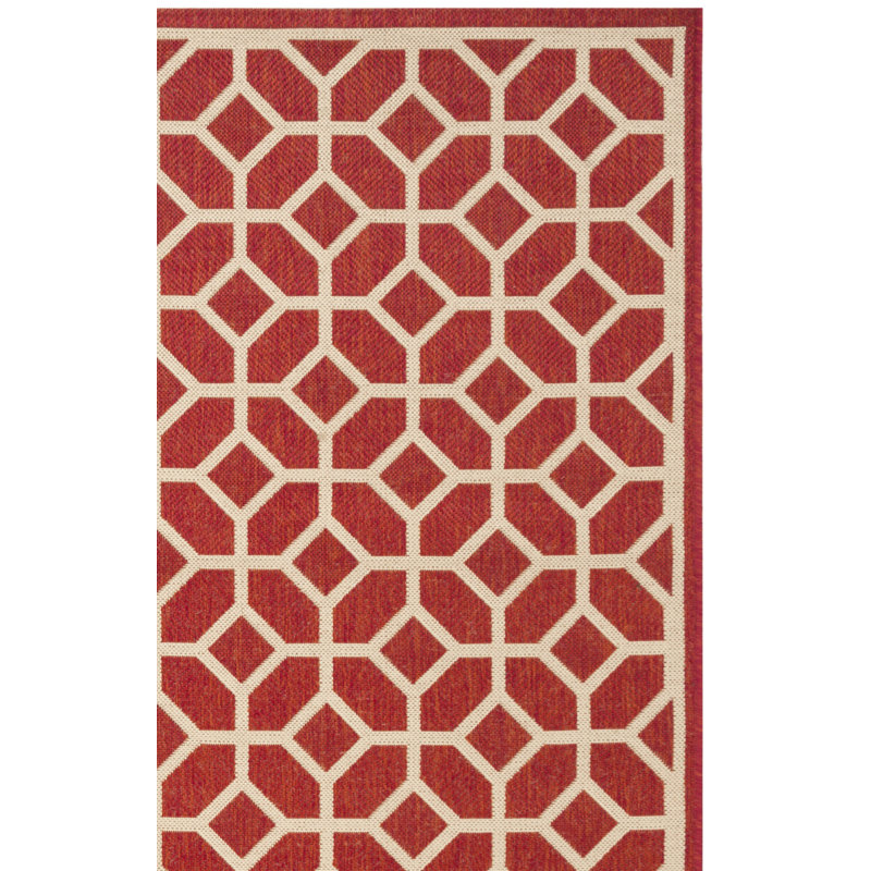 Didmarton 100 Performance Geometric Indoor/Outdoor Area Rug, Square 6'7"
