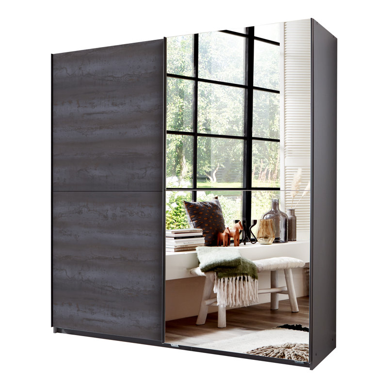 Helyn 2 Door Wardrobe, 198cm H x 180cm W x 64cm D