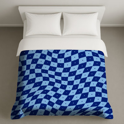 Housses de couette à carreaux ondulés