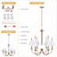 Lustre traditionnel/classique à 6 lumières à intensité variable