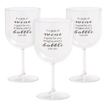 HAKEEMI Wine Glasses Set of 12, 12 oz Red White Wine Glasses, Clear,  Dishwasher Safe