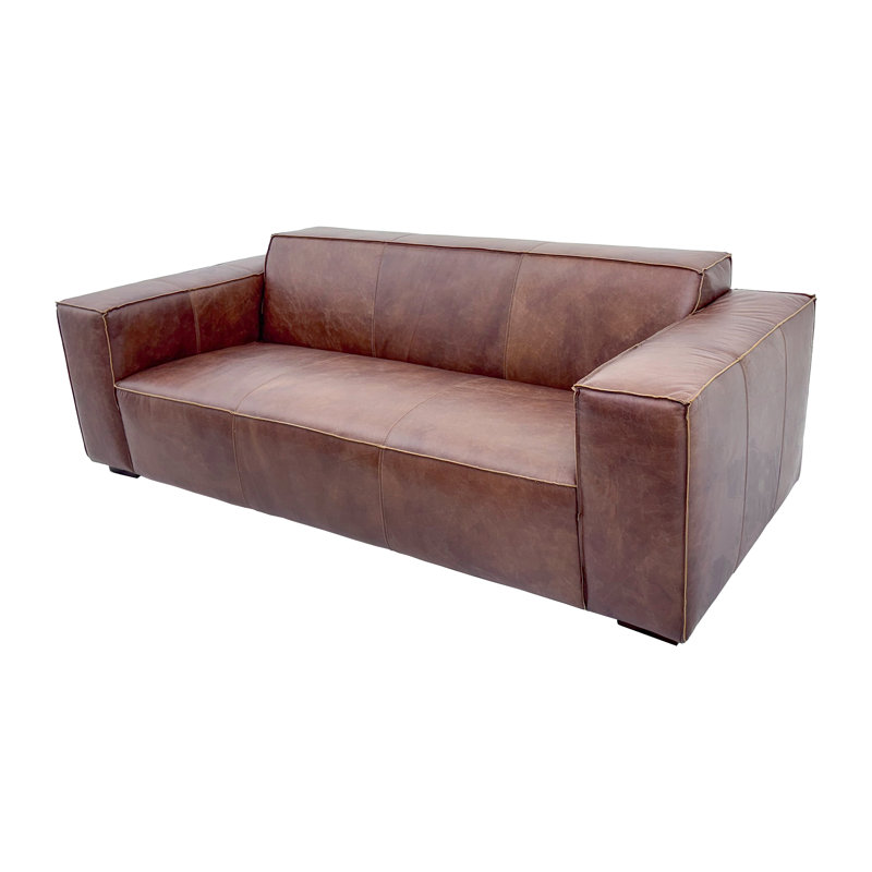 Cameron 85" Premium Leather Sofa