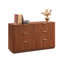 Commode 6 tiroirs au design ondulé, espace de rangement spacieux pour les chambres à coucher et les salons modernes, rangement durable et élégant