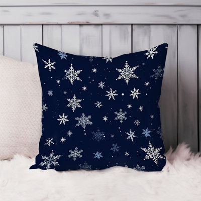 Snowflakes Navy Snow Flake Modern