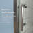 32-34 in.W x 72 in.H Pivot Frameless Glass Shower Door-72134743