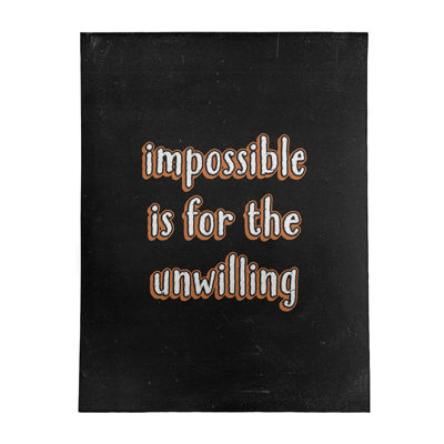 Tapis en poly-chenille style tableau noir impossible