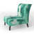 Turquoise Polyester Blend
