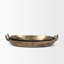 Ensemble de 2 plateaux décoratifs en métal martelé Jeraldene