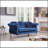 Cozy Transitional Flared Arm Loveseat-1611244350