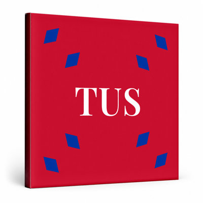 Tuscaloosa Luxury Diamond Monogram — Blue Red White