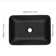 Healthomse 11.81'' Black Glass Rectangular Bathroom Sink with Faucet and Overflow
