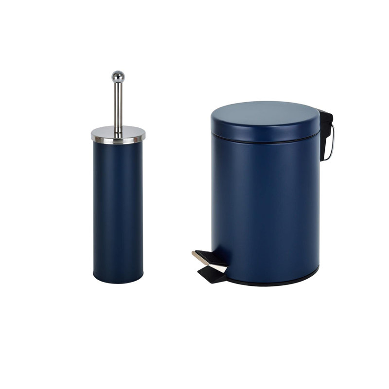 Ajeenah Freestanding Toilet Brush and Holder, Blue