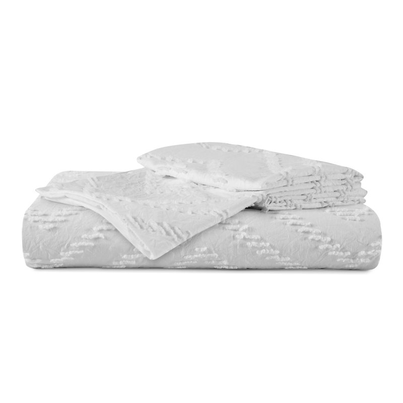 Ensemble de housse de couette en microfibre, Housse de couette très grand + 2 taies d'oreiller, Gris clair