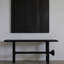 Console noire en bois massif-1300522055