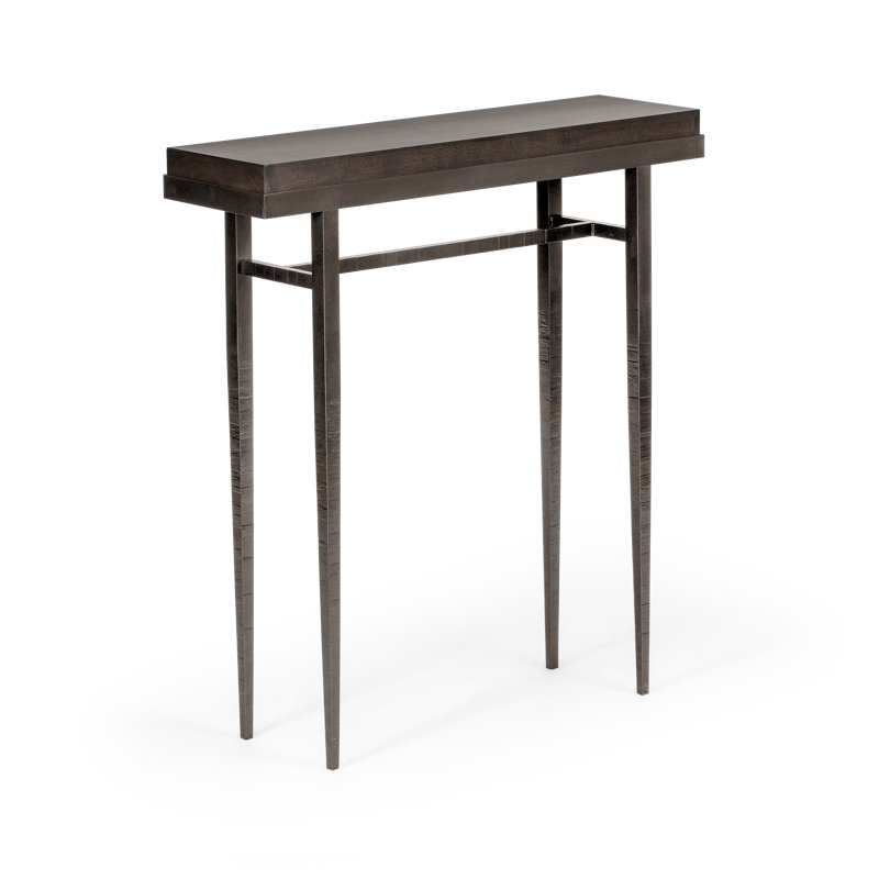 Wick Console Table, Dark Smoke, 32" H x  30" W x 8.5" D, Espresso