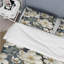 Literie fleurs blanches et vertes roses II-727093144