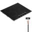 Surface de cuisson électrique encastrée en céramique radiant 4 brûleurs 23,2 x 20,5 po