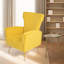 Fauteuil d'appoint moderne en velours, fauteuil à oreilles avec pieds et canapé simple rembourré-1135055265