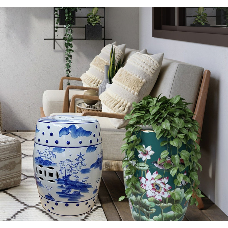 Ceramic Accent Stool