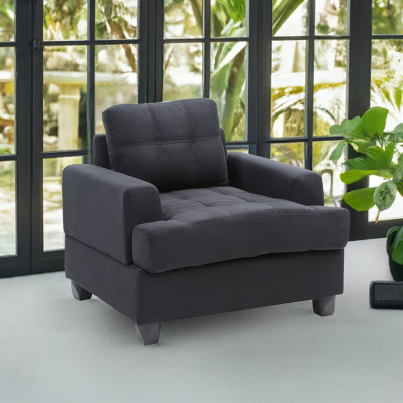 Chaise noire Dijon, Tissu noir