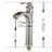 Single-handle Bathroom Faucet with Drain Assembly-44571113