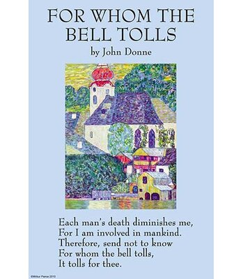For Whom the Bell Tolls' by John Donne Vintage Advertisement -  Buyenlarge, 0-587-27188-4C2030