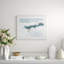 Gray Glass 1' Framed Print on Glass