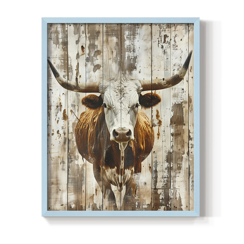 «ANIMALS Series DIX», H 11 po x l 9 po, Bleu