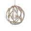 Lustre sphérique unique à 3 lumières Driftwood