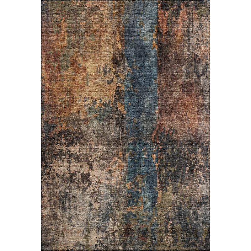 Premium Machine Washable Dominick AMF1204 Abstract Rug, Rectangle 10' x 14'